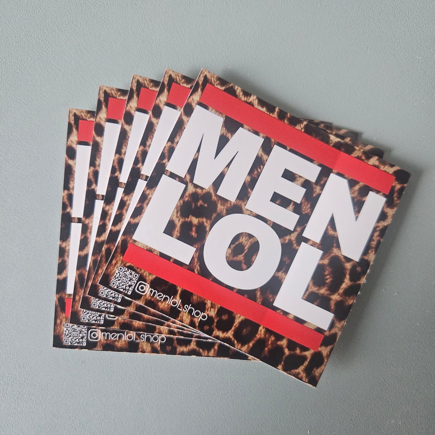 Sticker MEN LOL Leopard (5er Set)