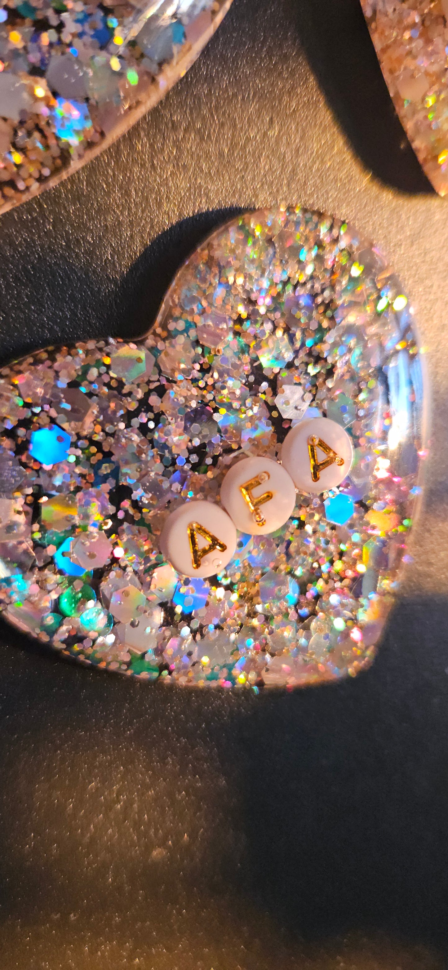 Magnete Holo-Glitzer Herz