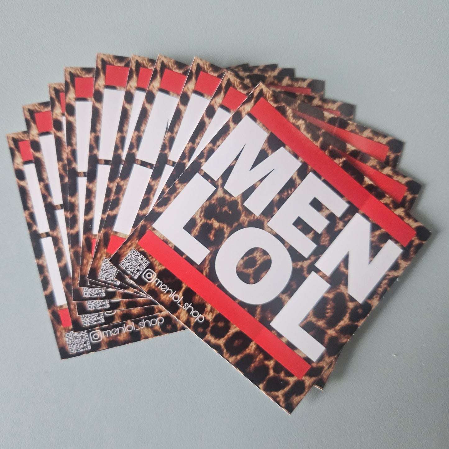 Sticker MEN LOL Leopard (10er Set)