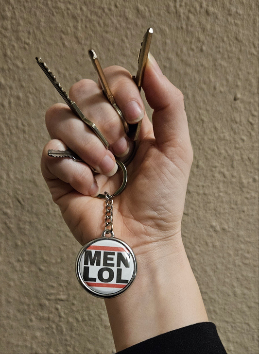 Schlüsselanhänger MEN LOL rund